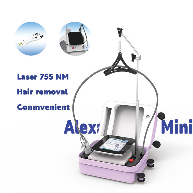 Güzellik endüstrisinde kolay kullanım için Akıllı Dokunmatik Ekranlı 755nm Alexandrite Mini Diyot Lazer